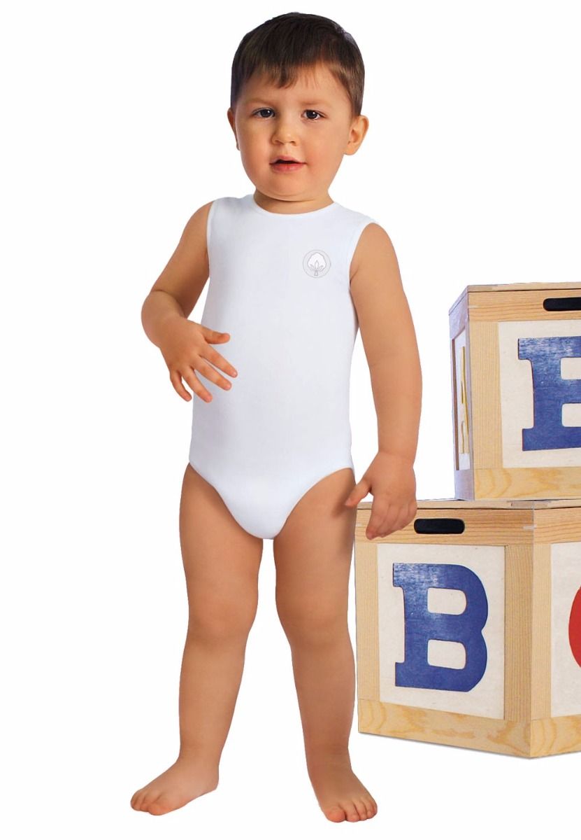 Toddler and Baby Cotton Sleeveless Bodysuit